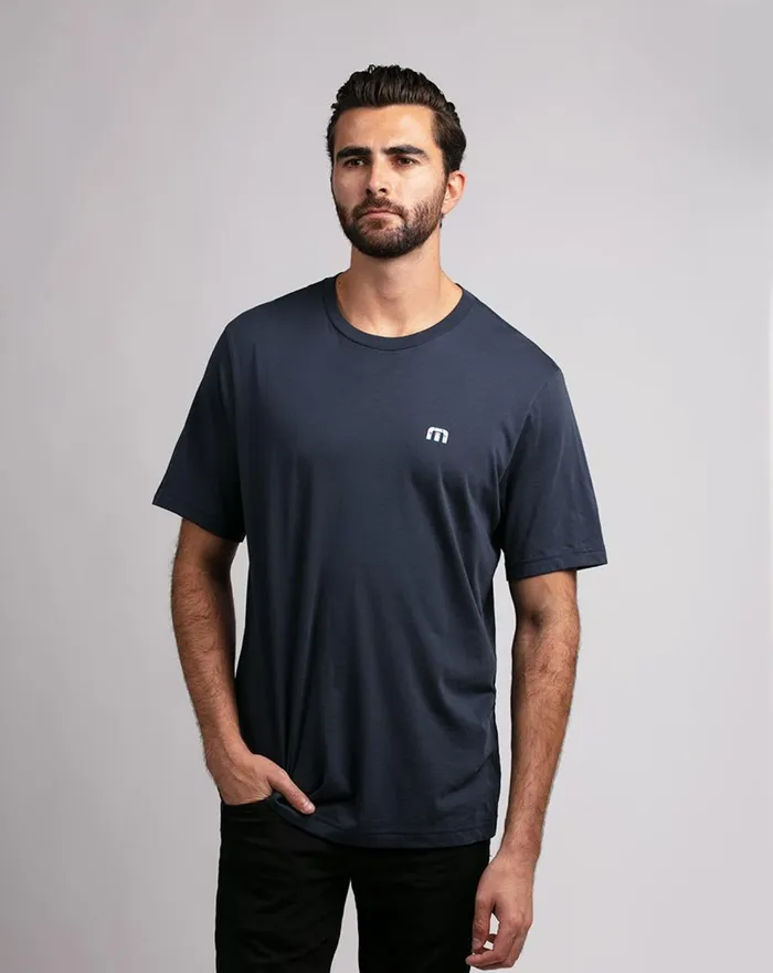 Men Tees TravisMathew WIN AT WRIGLEY TEE Mood Indigo