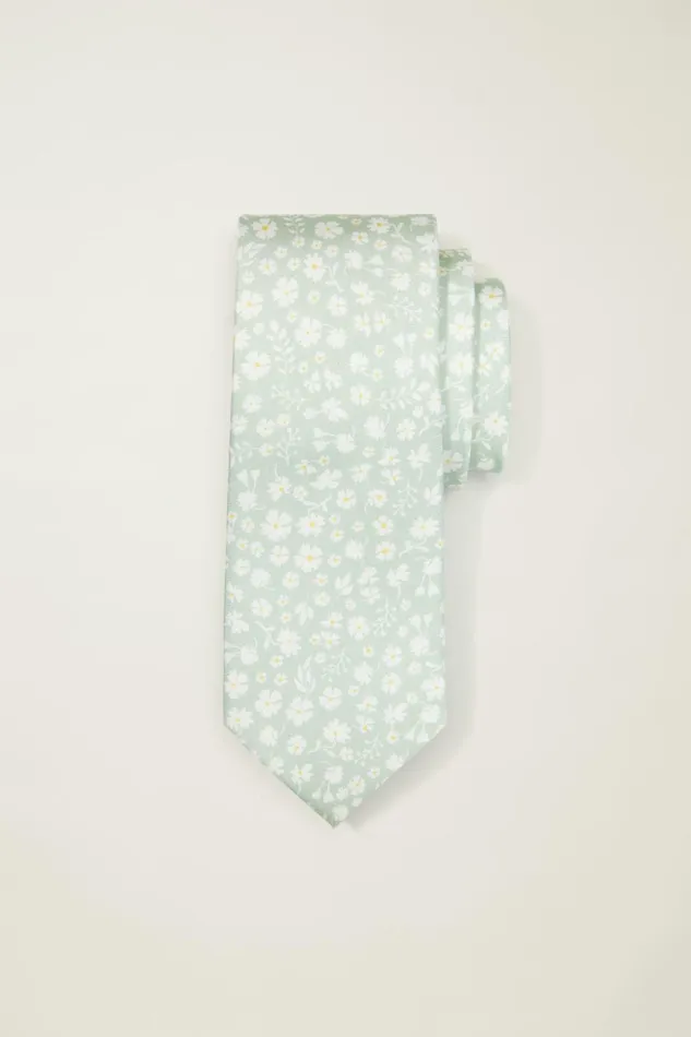 Men Ties and Pocket Squares Bonobos Premium Necktie Bordeta Floral