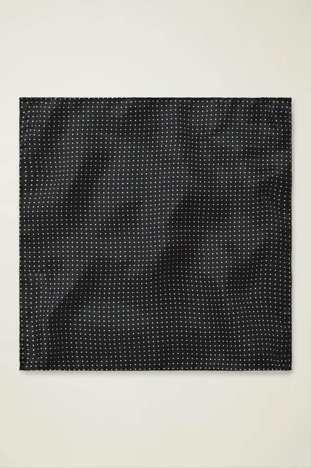 Men Ties and Pocket Squares Bonobos Premium Pocket Square Black Dots