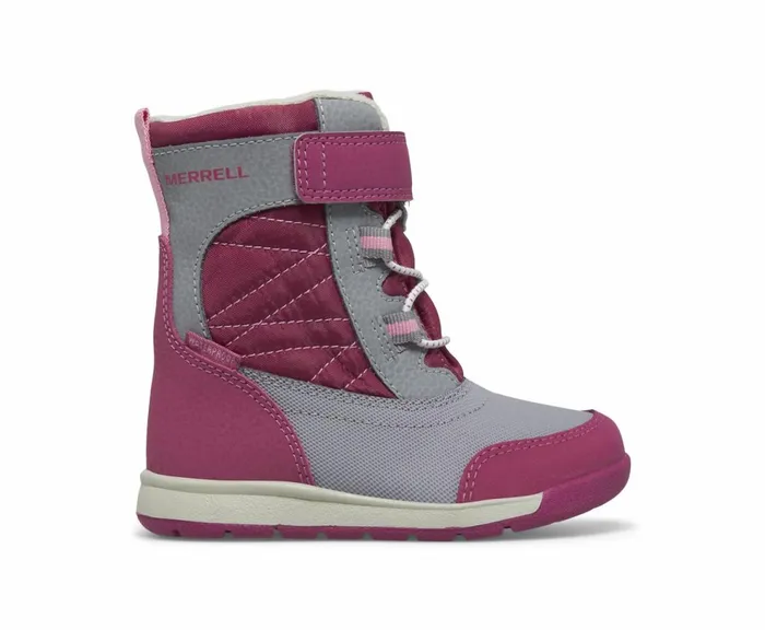 MERRELL Boots Kids Snow Storm 20 Jr Waterproof Boot Greyberry