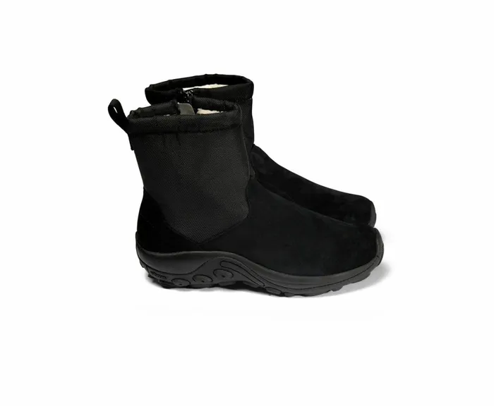MERRELL Boots Men Jungle Mid Zip Polar Waterproof Ice Black MERRELL Boots Men Jungle Mid Zip Polar Waterproof Ice Black