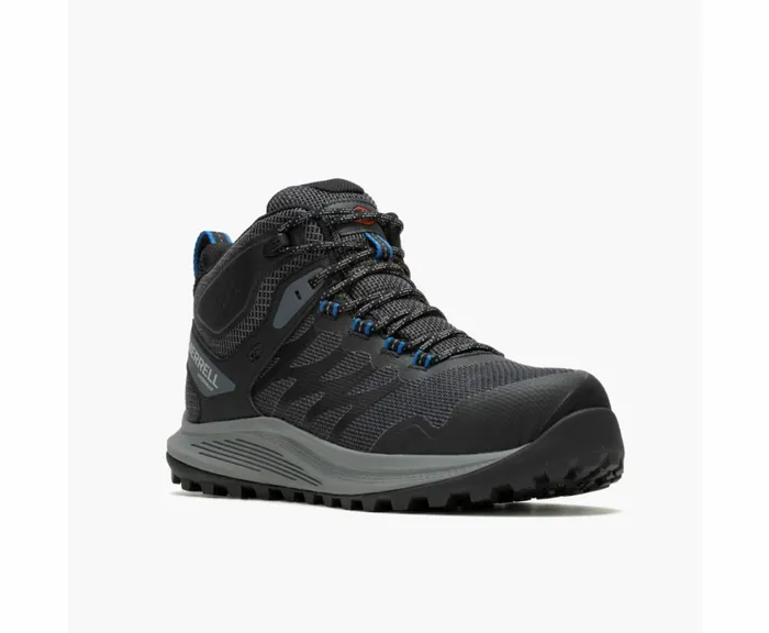 MERRELL Boots Men Nova Mid Waterproof Carbon Fiber Work Shoe Black MERRELL Boots Men Nova Mid Waterproof Carbon Fiber Work Shoe Black