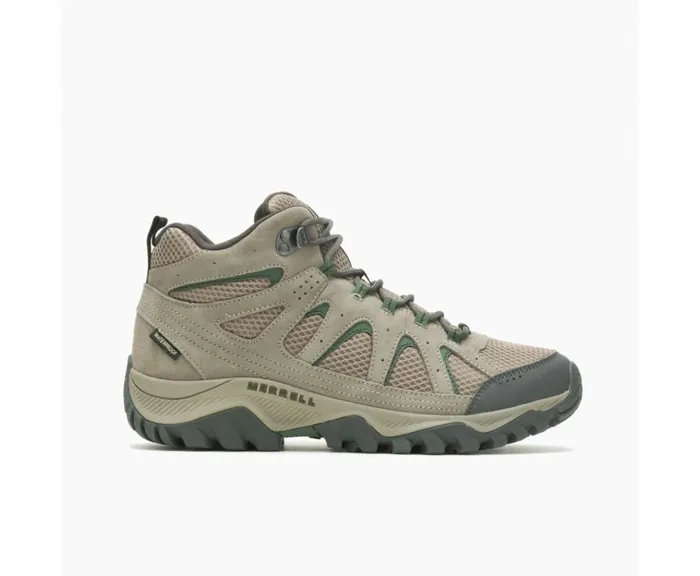 MERRELL Boots Men Oakcreek Mid Waterproof Wide Width Boulder