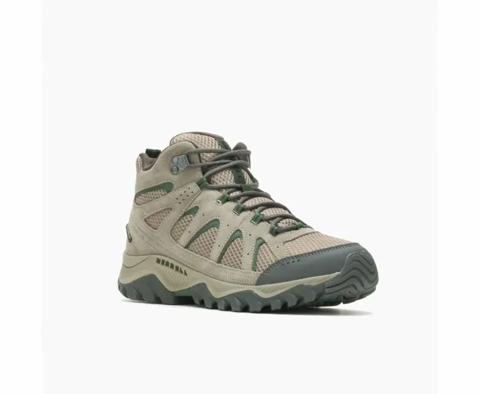 MERRELL Boots Men Oakcreek Mid Waterproof Wide Width Boulder MERRELL Boots Men Oakcreek Mid Waterproof Wide Width Boulder