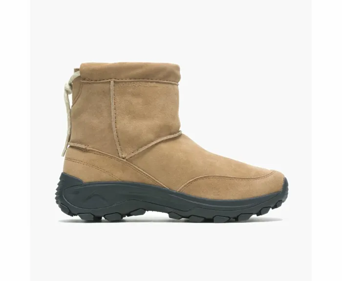 MERRELL Boots Men Winter Pull On Wide Width Camel