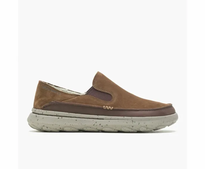 MERRELL SlipOns Men Hut Moc 2 Suede Earth