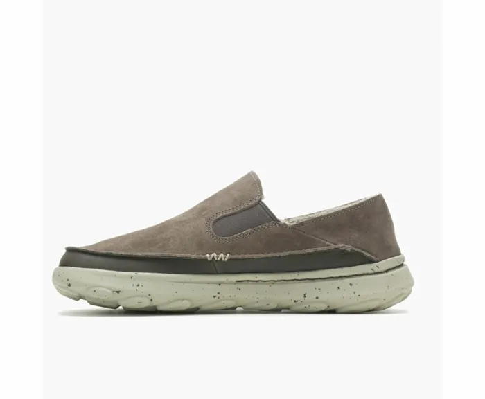 MERRELL SlipOns Men Hut Moc 2 Suede Gunsmoke MERRELL SlipOns Men Hut Moc 2 Suede Gunsmoke