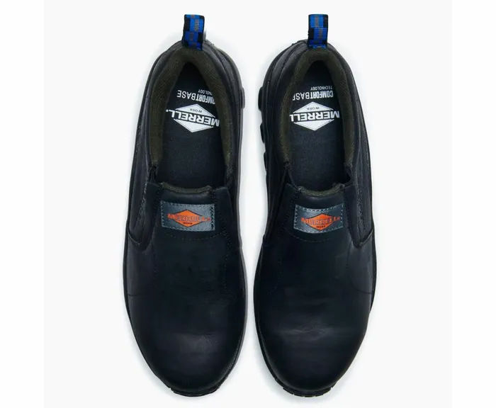 MERRELL SlipOns Men Jungle Moc Leather Comp Toe Work Shoe Black MERRELL SlipOns Men Jungle Moc Leather Comp Toe Work Shoe Black