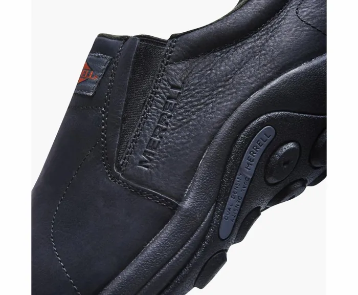 MERRELL SlipOns Men Jungle Moc Leather Comp Toe Work Shoe Black MERRELL SlipOns Men Jungle Moc Leather Comp Toe Work Shoe Black
