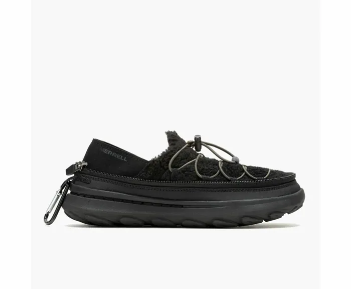 MERRELL SlipOns Women Hut Moc 2 Packable Fleece 1TRL Blackblack