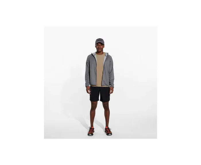 MERRELL Tops Men Geotex Full Zip Hoodie Rock Heather MERRELL Tops Men Geotex Full Zip Hoodie Rock Heather