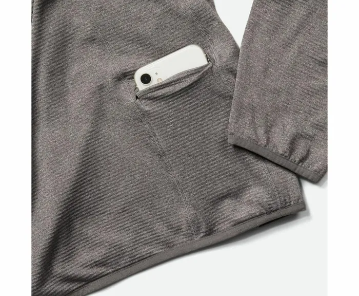 MERRELL Tops Women Geotex Full Zip Rock Heather MERRELL Tops Women Geotex Full Zip Rock Heather