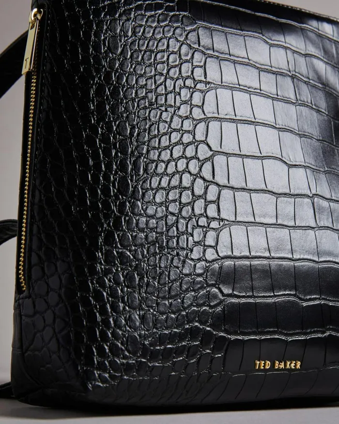 Mockcroc PU Backpack Black Women Ted Baker Bags Mockcroc PU Backpack Black Women Ted Baker Bags