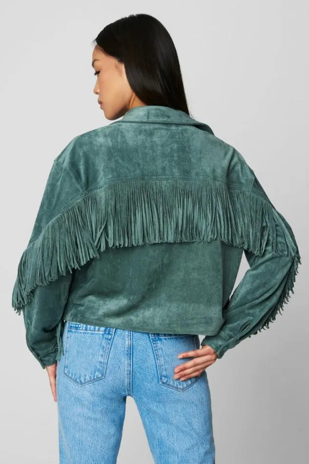 Olive Branch Shacket Women Blank NYC Jackets