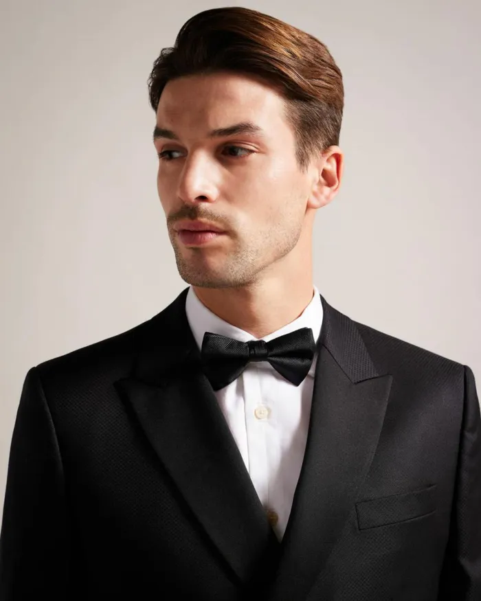 Ottoman Ribbed Silk Bow Tie Black Men Ted Baker Ties and Bow Ties Ottoman Ribbed Silk Bow Tie Black Men Ted Baker Ties and Bow Ties