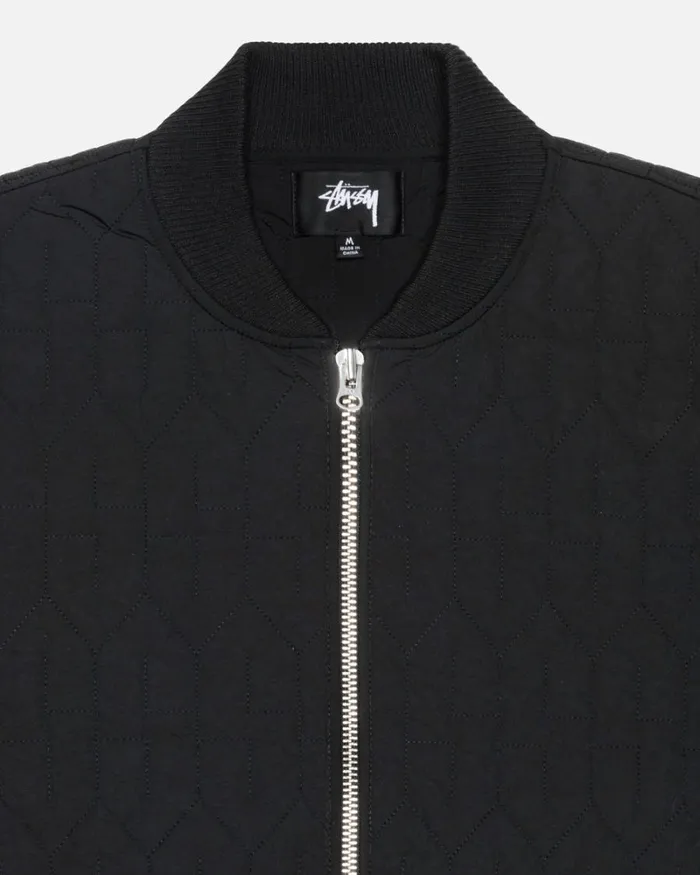 Outerwear Men Stussy S QUILTED LINER JACKET Black Outerwear Men Stussy S QUILTED LINER JACKET Black
