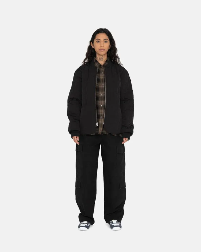 Outerwear Men Stussy S QUILTED LINER JACKET Black Outerwear Men Stussy S QUILTED LINER JACKET Black