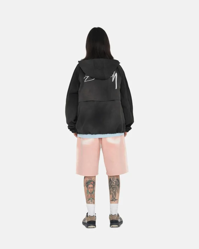 Outerwear Men Stussy WAVE DYE BEACH SHELL Black Outerwear Men Stussy WAVE DYE BEACH SHELL Black