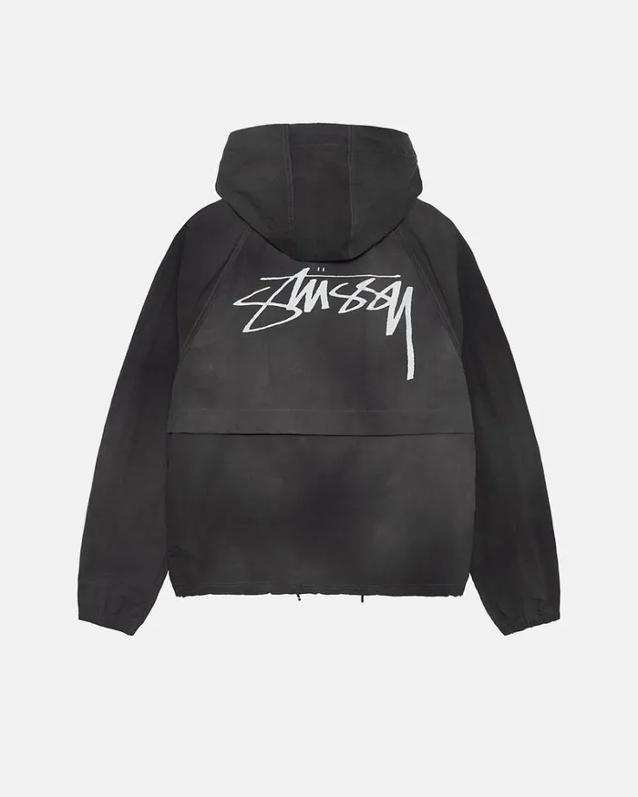Outerwear Men Stussy WAVE DYE BEACH SHELL Black Outerwear Men Stussy WAVE DYE BEACH SHELL Black