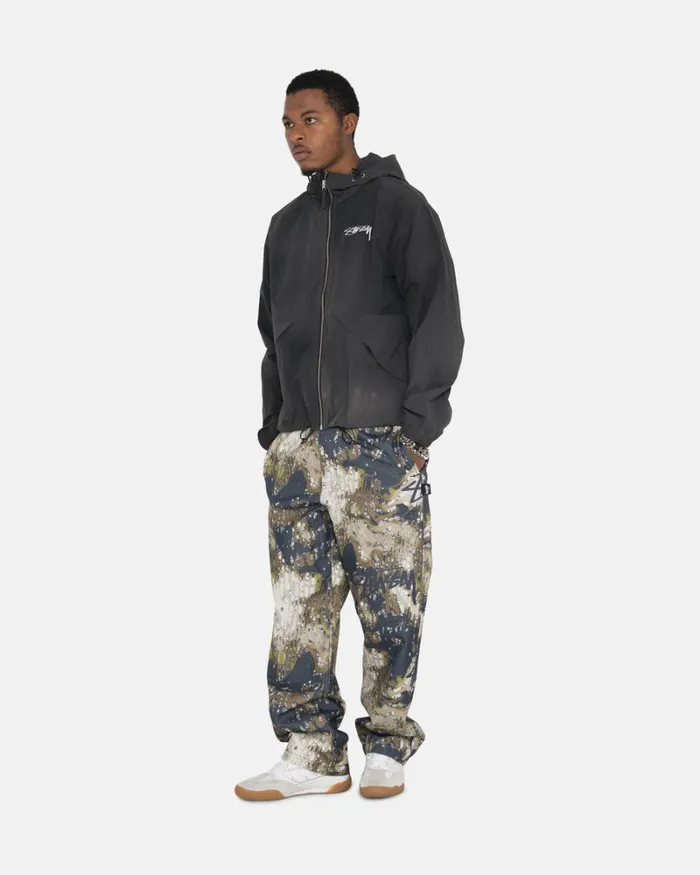 Outerwear Men Stussy WAVE DYE BEACH SHELL Black Outerwear Men Stussy WAVE DYE BEACH SHELL Black