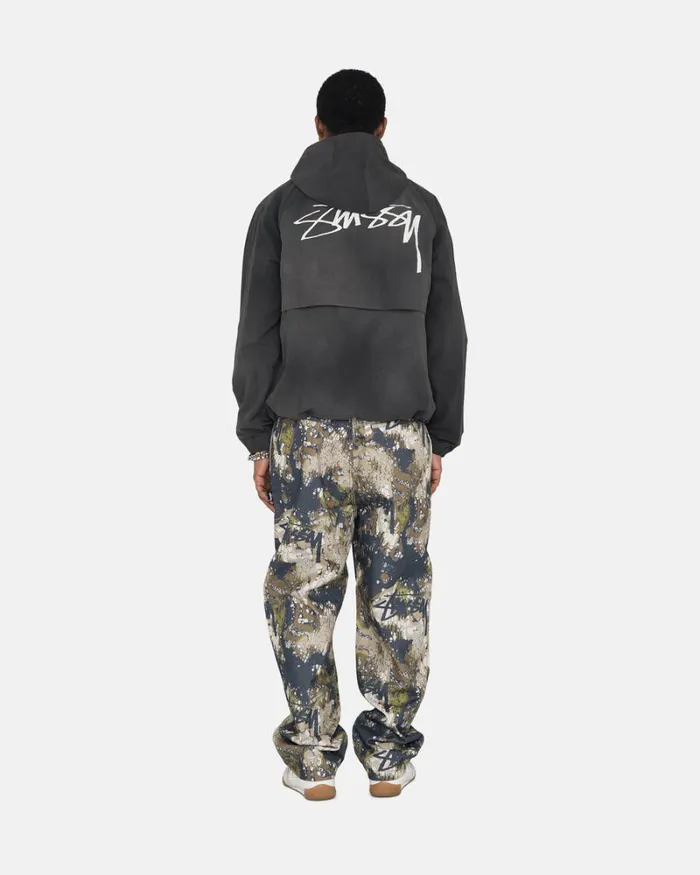 Outerwear Men Stussy WAVE DYE BEACH SHELL Black Outerwear Men Stussy WAVE DYE BEACH SHELL Black