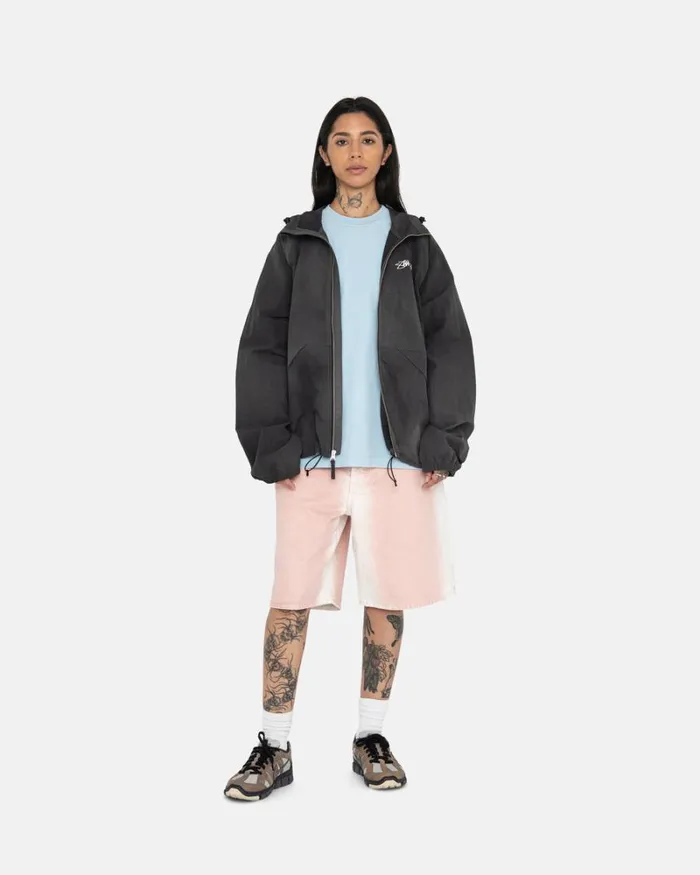 Outerwear Men Stussy WAVE DYE BEACH SHELL Black Outerwear Men Stussy WAVE DYE BEACH SHELL Black