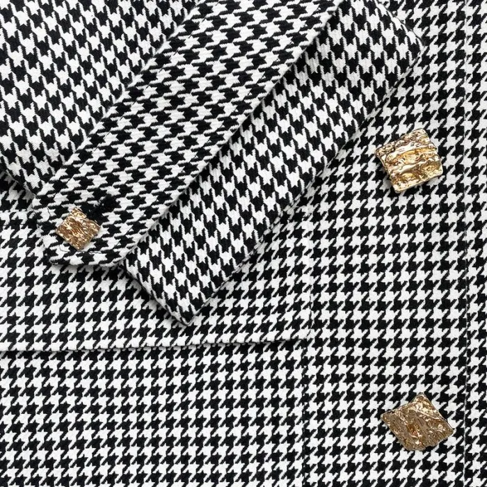 Outerwear Woman SelfPortrait Houndstooth Coat Outerwear Woman SelfPortrait Houndstooth Coat