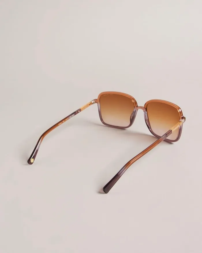 Oversized Square Frame Sunglasses Purple Women Ted Baker Sunglasses