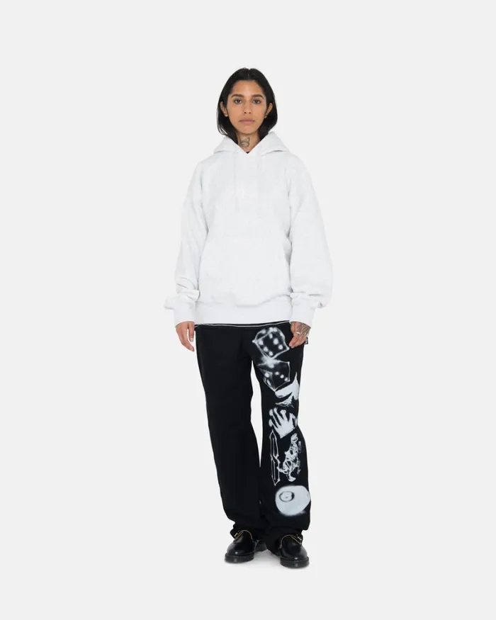 Pants Men Stussy AIRBRUSH ICON BEACH PANT Black Pants Men Stussy AIRBRUSH ICON BEACH PANT Black