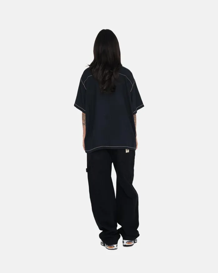 Pants Men Stussy CANVAS WORK PANT Black Pants Men Stussy CANVAS WORK PANT Black