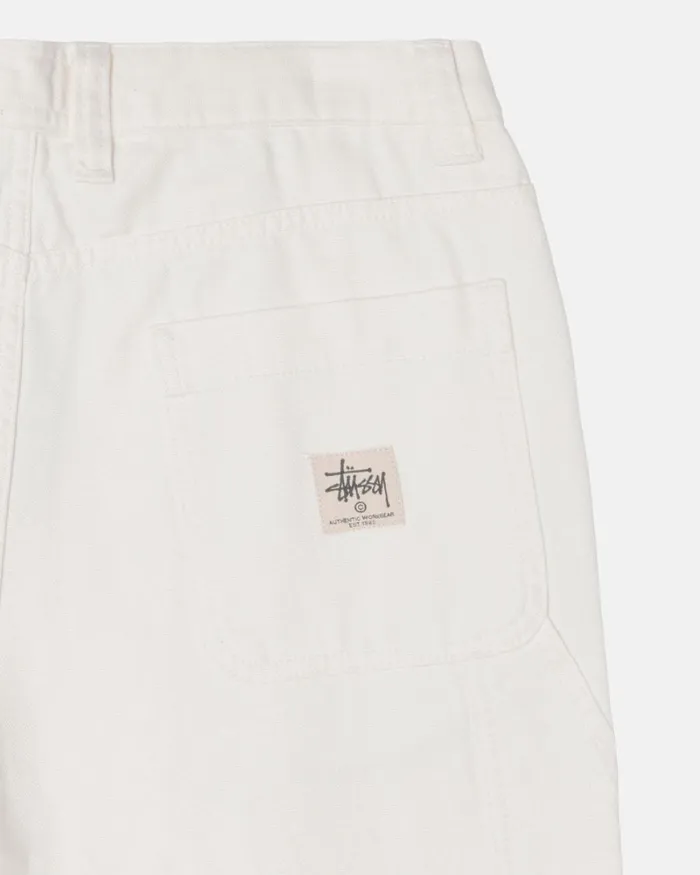 Pants Men Stussy CANVAS WORK PANT Bone Pants Men Stussy CANVAS WORK PANT Bone