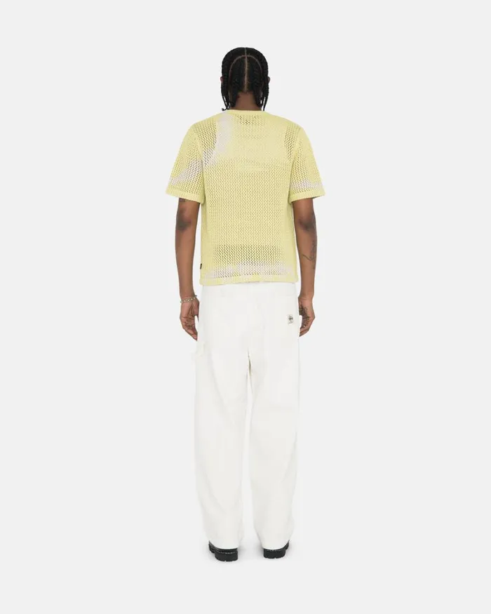 Pants Men Stussy CANVAS WORK PANT Bone Pants Men Stussy CANVAS WORK PANT Bone