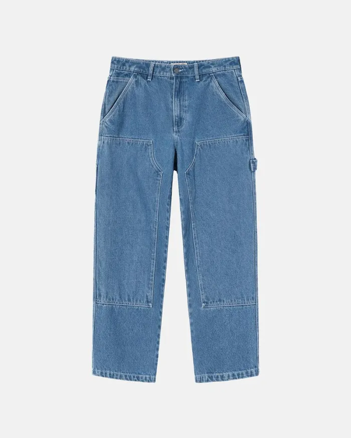 Pants Men Stussy DENIM WORK PANT Blue