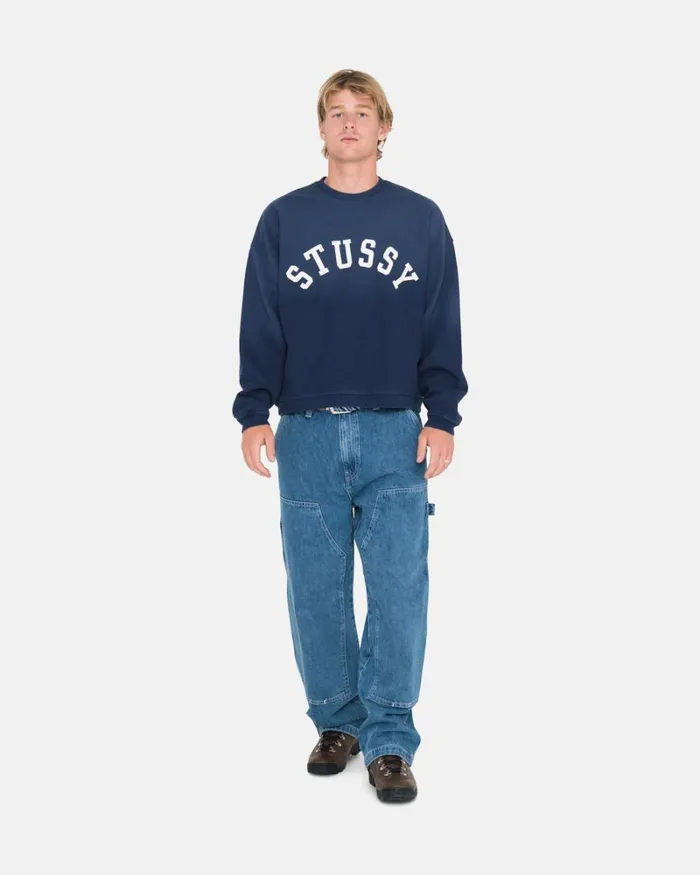 Pants Men Stussy DENIM WORK PANT Blue Pants Men Stussy DENIM WORK PANT Blue