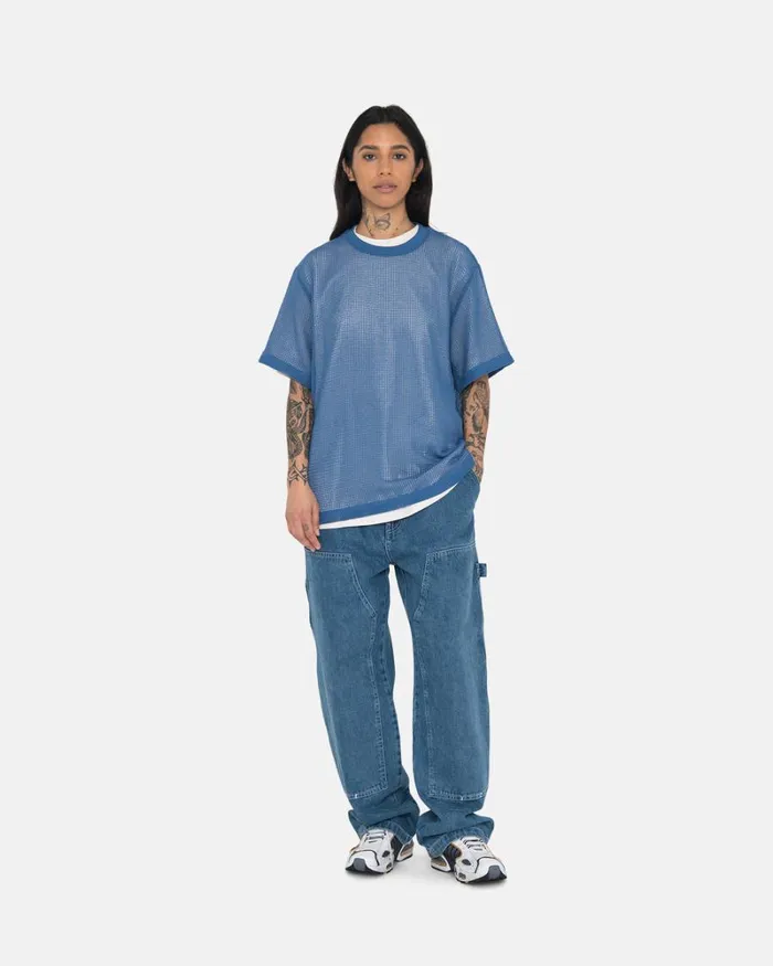 Pants Men Stussy DENIM WORK PANT Blue Pants Men Stussy DENIM WORK PANT Blue
