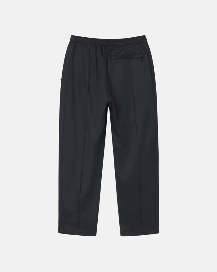 Pants Men Stussy POLY TRACK PANT Black Pants Men Stussy POLY TRACK PANT Black