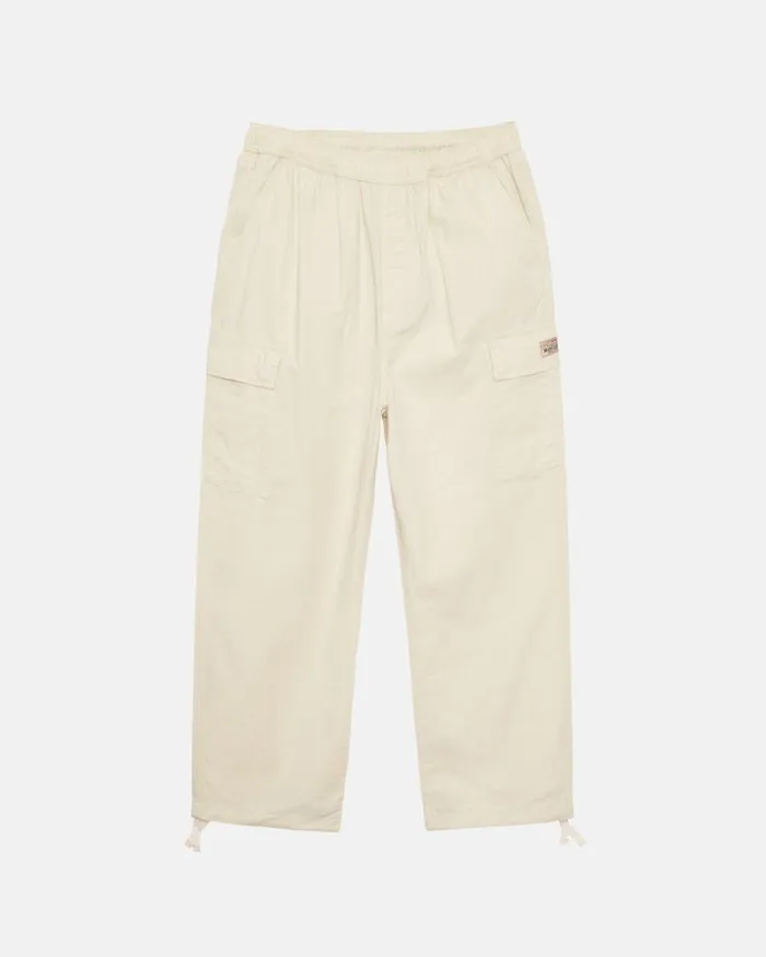 Pants Men Stussy RIPSTOP CARGO BEACH PANT Cream
