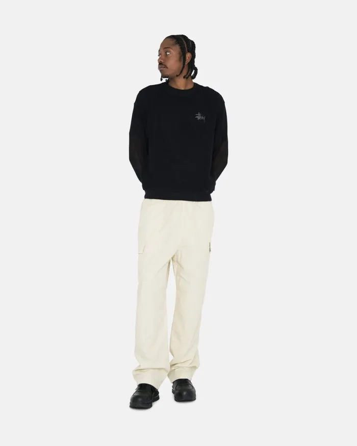 Pants Men Stussy RIPSTOP CARGO BEACH PANT Cream Pants Men Stussy RIPSTOP CARGO BEACH PANT Cream