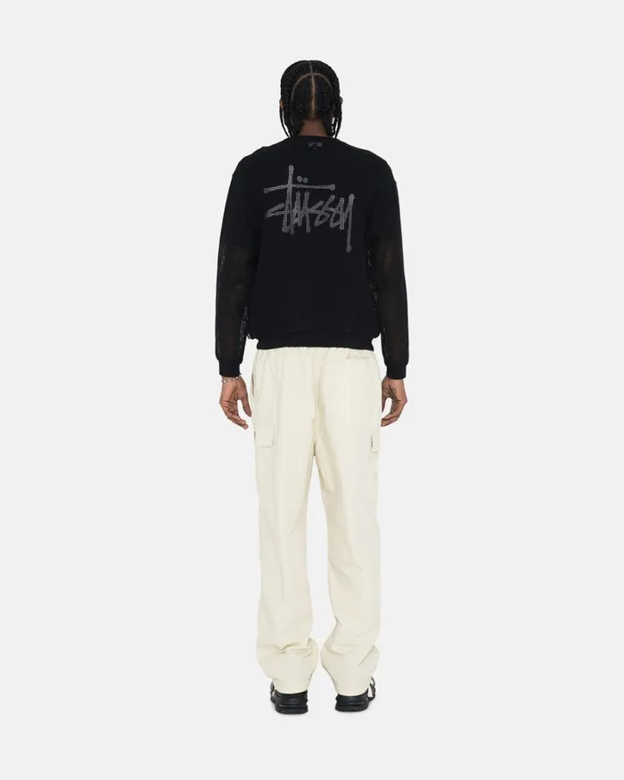 Pants Men Stussy RIPSTOP CARGO BEACH PANT Cream Pants Men Stussy RIPSTOP CARGO BEACH PANT Cream