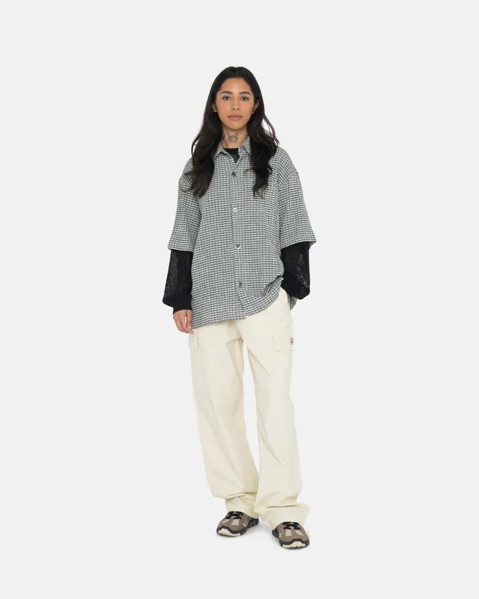 Pants Men Stussy RIPSTOP CARGO BEACH PANT Cream Pants Men Stussy RIPSTOP CARGO BEACH PANT Cream