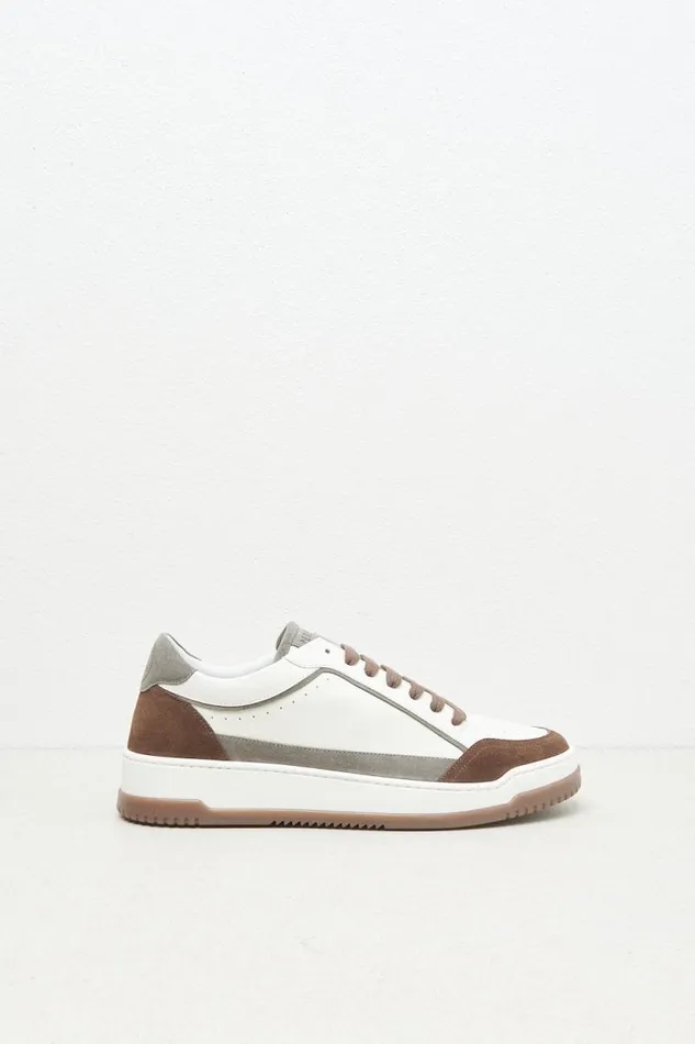 Peserico Man Real Leather Sneakers Chestnut Peserico Man Real Leather Sneakers Chestnut