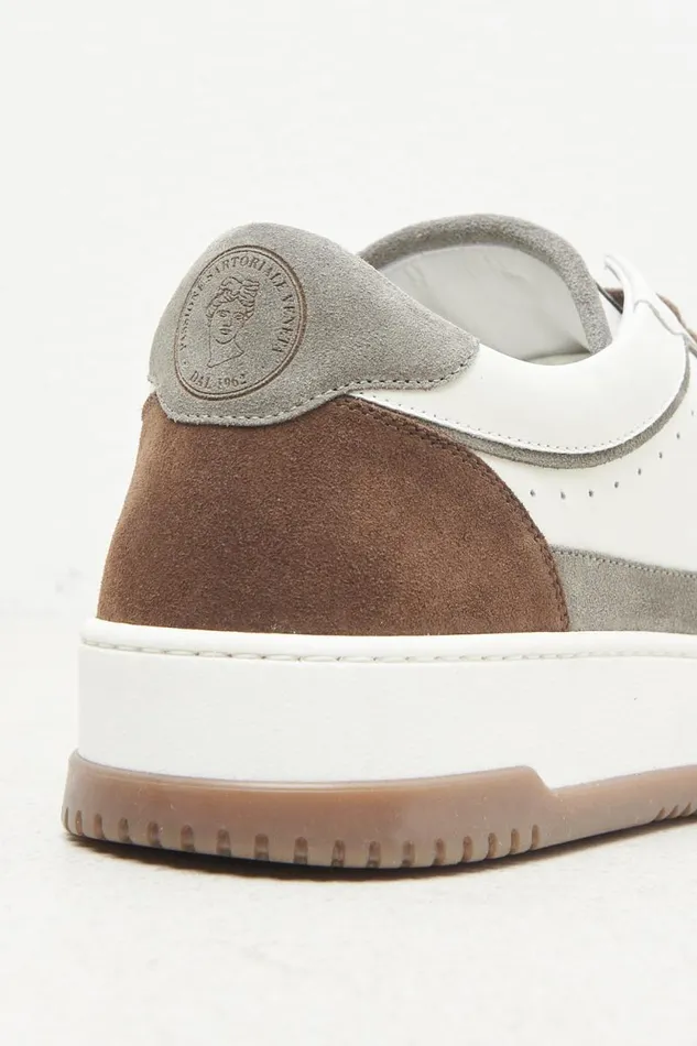 Peserico Man Real Leather Sneakers Chestnut Peserico Man Real Leather Sneakers Chestnut