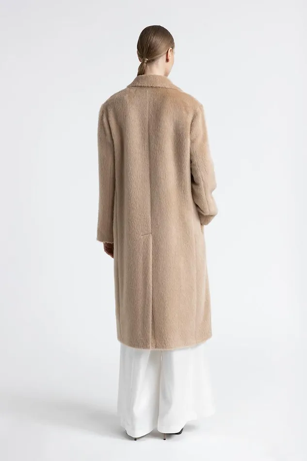 Peserico Outerwear Woman Alpaca And Wool DoubleBreasted Coat Camel Peserico Outerwear Woman Alpaca And Wool DoubleBreasted Coat Camel