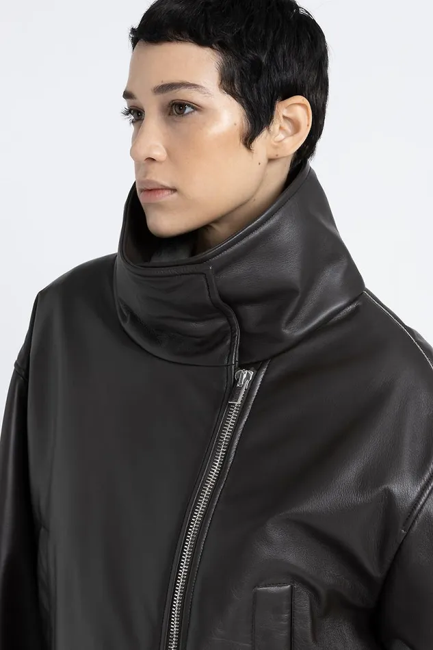 Peserico Outerwear Woman Genuine Leather DoubleBreasted Jacket Peserico Outerwear Woman Genuine Leather DoubleBreasted Jacket