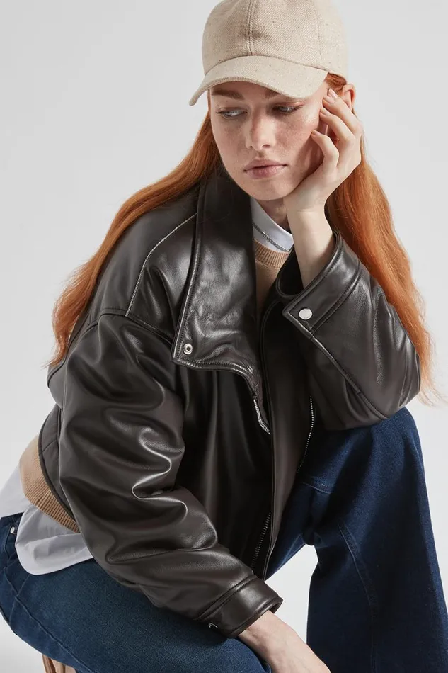 Peserico Outerwear Woman Genuine Leather DoubleBreasted Jacket Peserico Outerwear Woman Genuine Leather DoubleBreasted Jacket