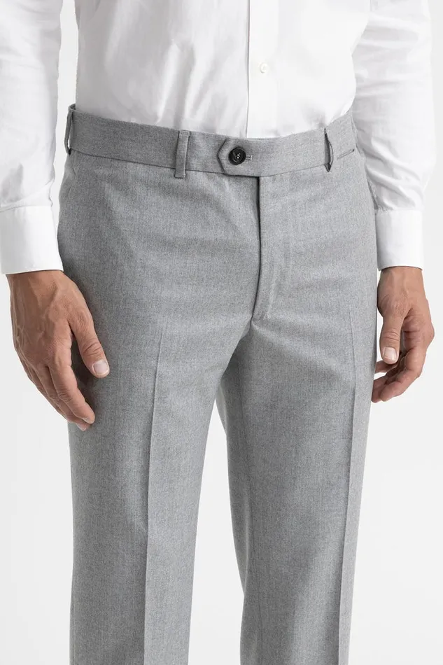 Peserico Suits And Sets ManWoman Unlined Pure New Wool Classic Trousers Granite Peserico Suits And Sets ManWoman Unlined Pure New Wool Classic Trousers Granite