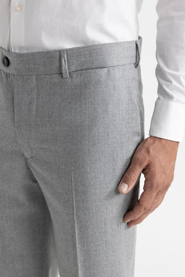 Peserico Suits And Sets ManWoman Unlined Pure New Wool Classic Trousers Granite Peserico Suits And Sets ManWoman Unlined Pure New Wool Classic Trousers Granite