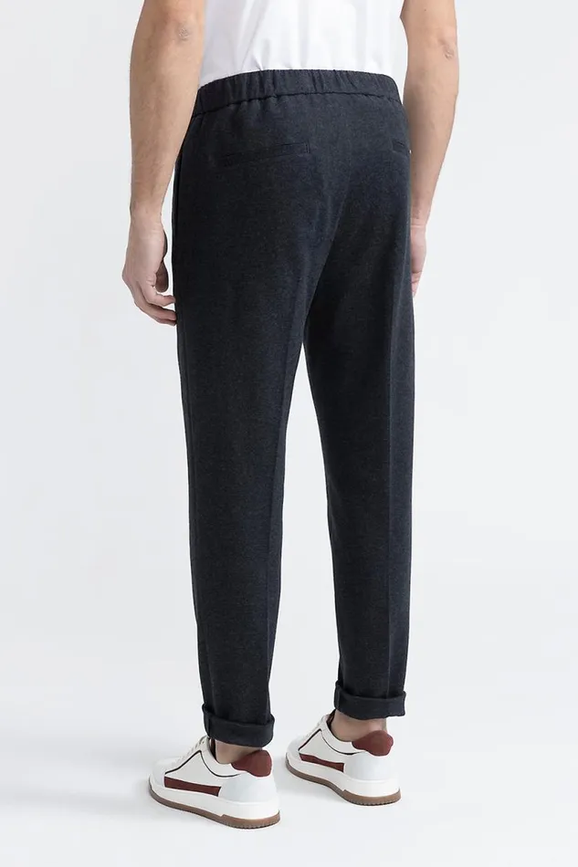 Peserico Trousers Man Cotton Blend Joggers Graphite Peserico Trousers Man Cotton Blend Joggers Graphite