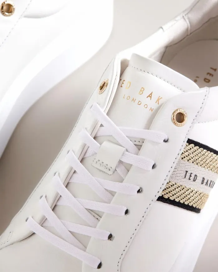 Platform Webbing Trainers Gold Women Ted Baker Sneakers