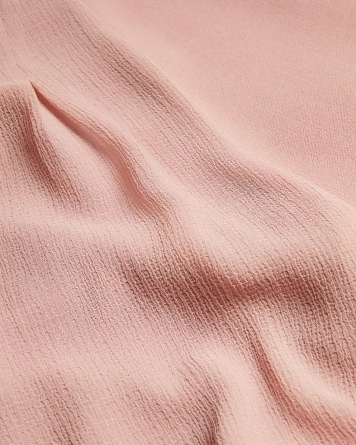 Puff Sleeve Fitted Bodice Midi Dress Dusky Pink Women Ted Baker Clothing